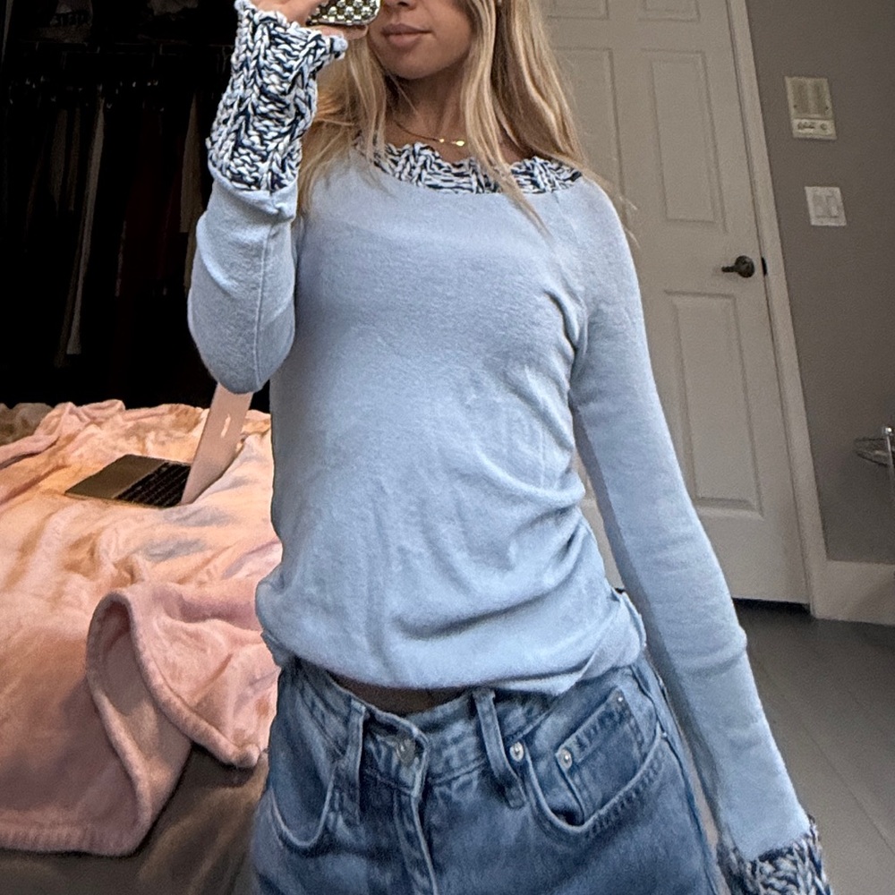 Blue vintage sweater from Paris